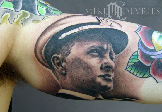 Mike DeVries - Portrait Tattoo